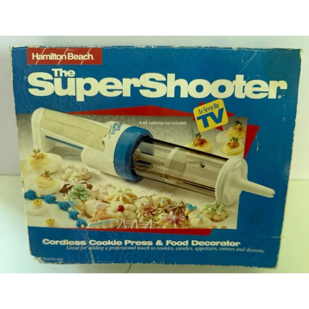 Hamilton Beach Super Shooter Cordless‎ Cookie Press And Food Decorator VTG NIB